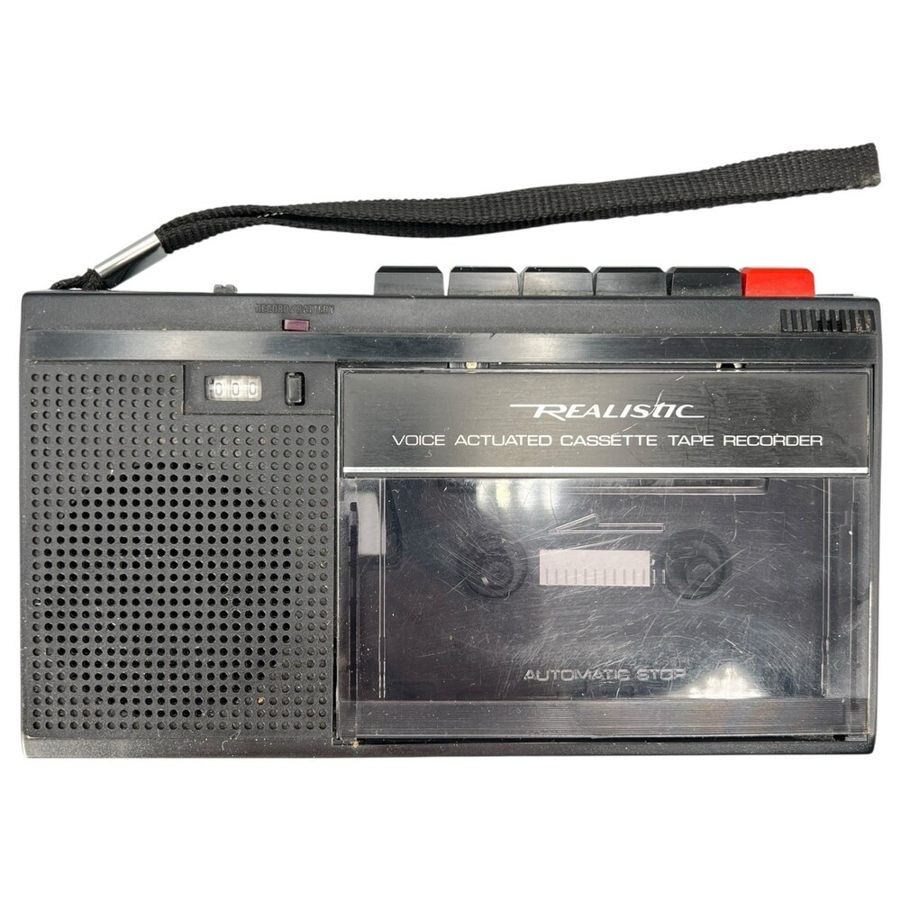 Voice Actuated Cassette Tape Player Recorder Realistic CTR 85 DCI VTG Runs*